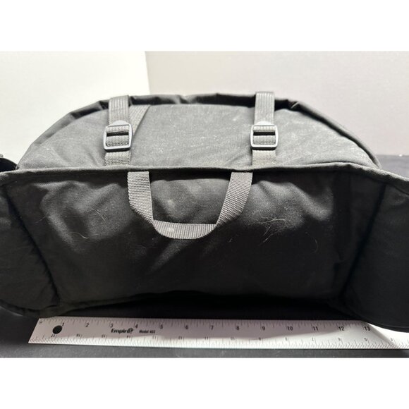 L.L. Bean Black Canvas Waist Bag With Adjustable Strap & Multiple Pockets - Picture 8 of 12